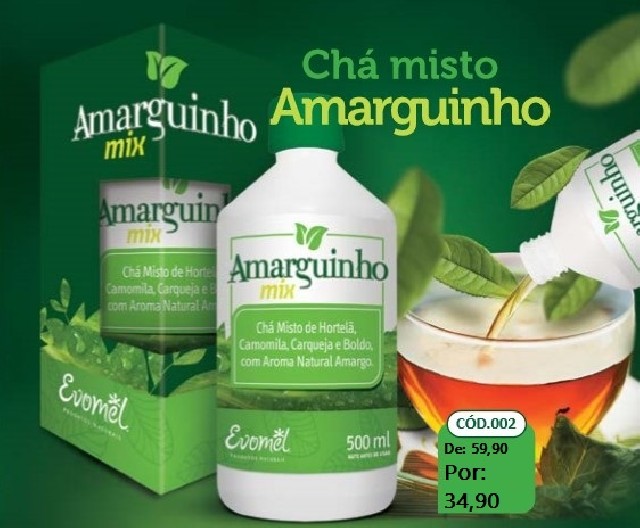Chá amarguinho mix 500ml - evomel